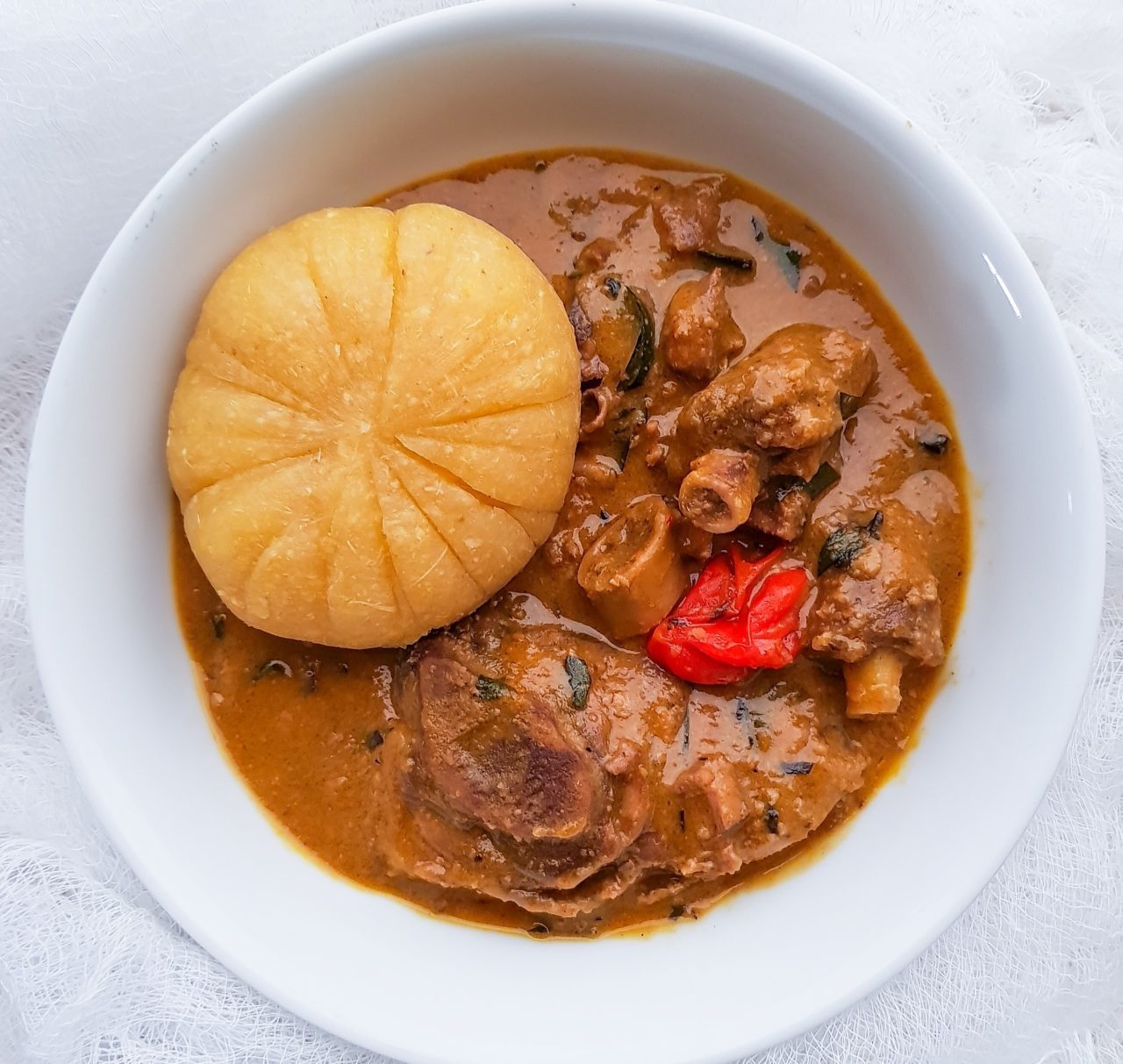 Groundnut Soup & Fufu - Fıstık Çorbası