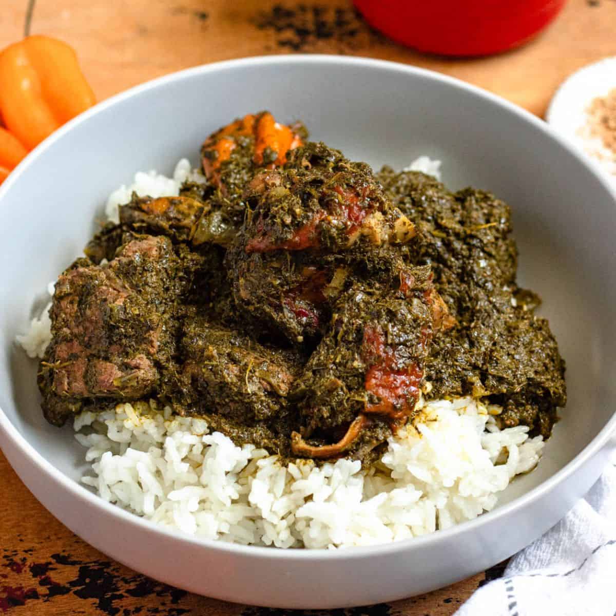 Cassava Leaf & Rice